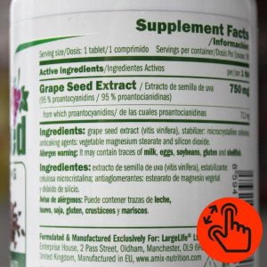 greenday-grape-seed-supplement-facts