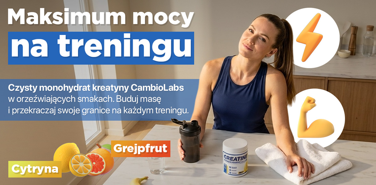 Kreatyna monohydrat smakowa CambioLabs 500 g - baner produktowy