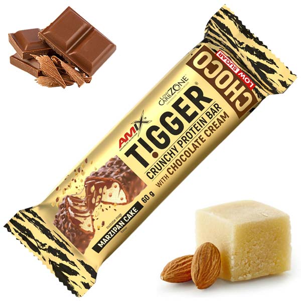 Baton białkowy Tigger Zero w smaku marcepan