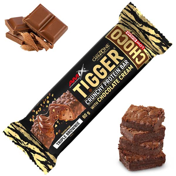 Baton białkowy Tigger Zero w smaku potrójne brownie