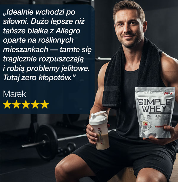 Simple Whey 4U białko opinia 2