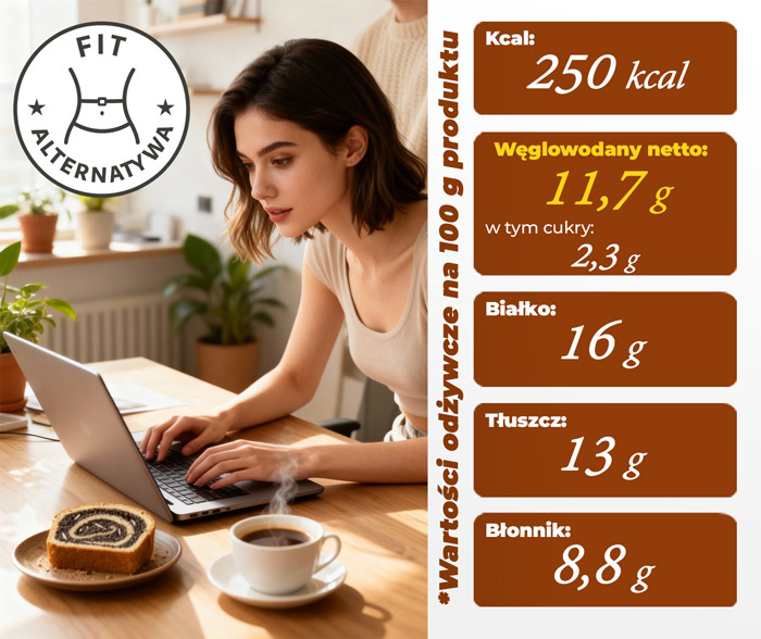 Fit alternatywa dla ciasta - Keto Makowiec