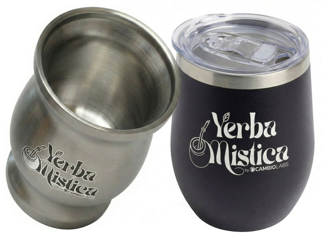 Matero metalowe Yerba Mistica w zestawie