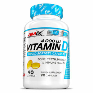 Słoik Amix Performance Vitamin D 4000 I.U. 90 kapsułek miękkich z witaminą D3