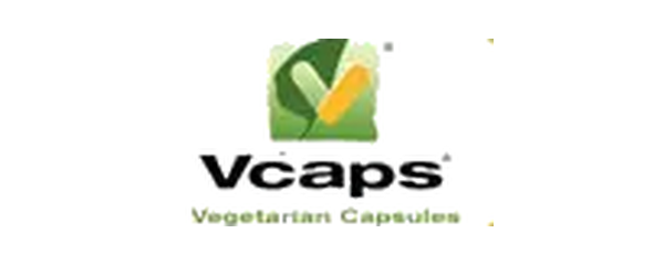 Logo Vcaps Plus, roślinne kapsułki Lonza Capsugel