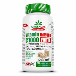 Słoik Amix GreenDay Vitamin C 1000 Immuno Forte 60 kapsułek na białym tle
